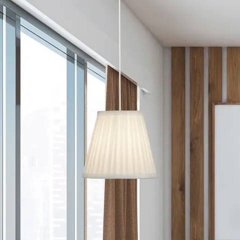 BOXED 18cm H X 20cm W POLYESTER EMPIRE LAMP SHADE