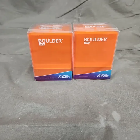 ULTIMATE GUARD X2 BOULDER 100+ DECK CASE IN POPPY TOPAZ