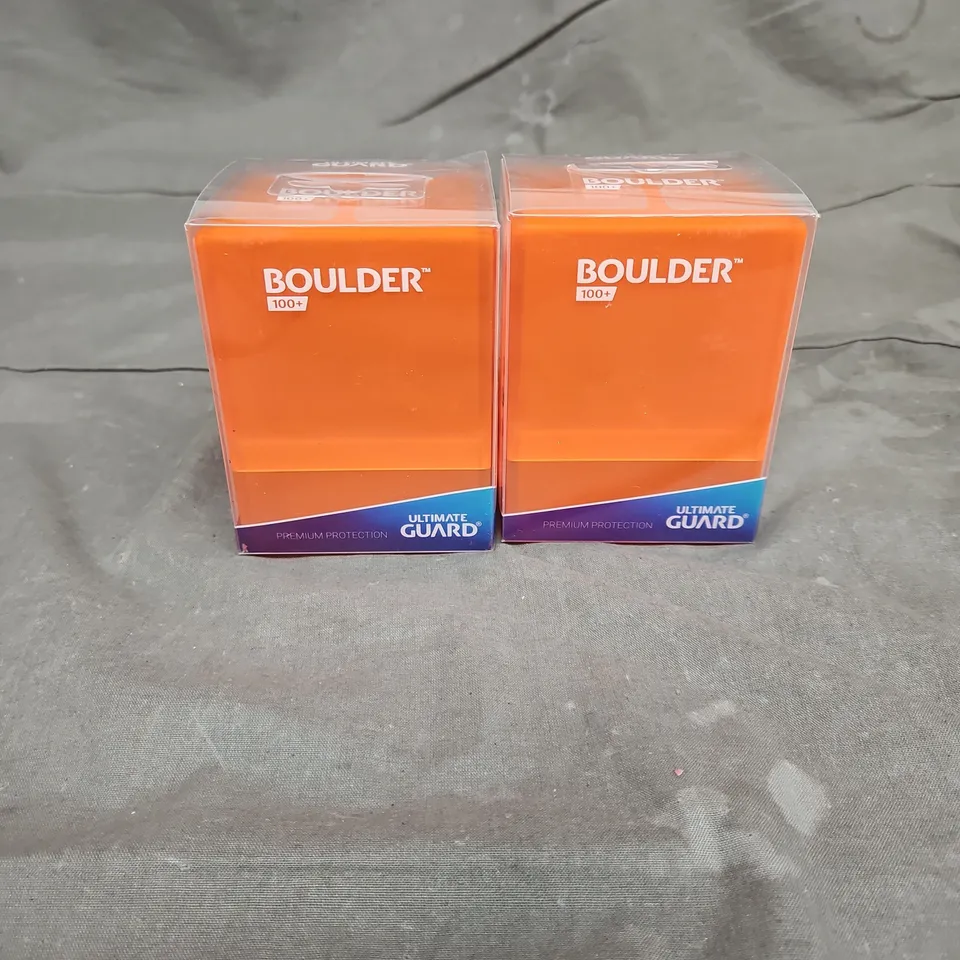 ULTIMATE GUARD X2 BOULDER 100+ DECK CASE IN POPPY TOPAZ