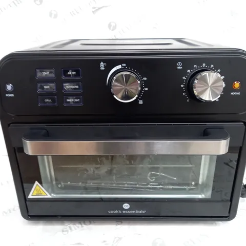 BOXED COOK'S ESSENTIAL 21-LITRE AIRFRYER OVEN IN BLACK