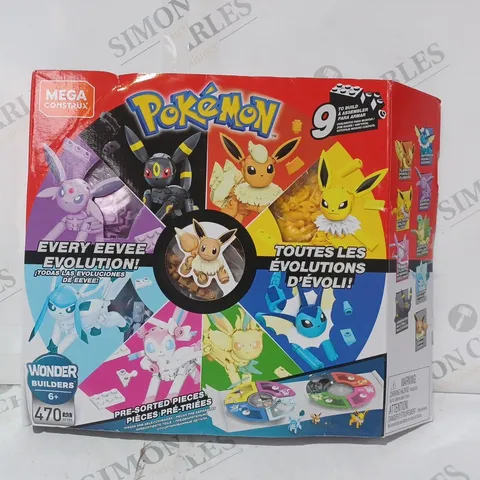 BOXED POKΓMON MEGA CONSTRUX EEVEE EVOLUTION SET