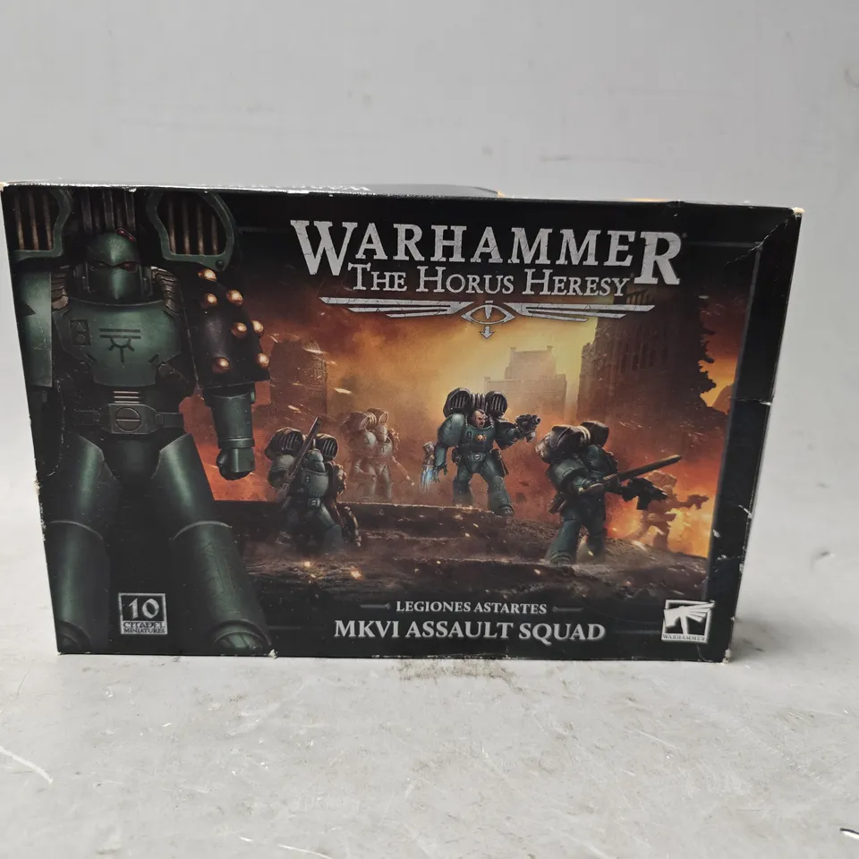 BOXED WARHAMMER THE HORUS HERESY LEGIONS ASTARTES MKVI ASSAULT SQUAD