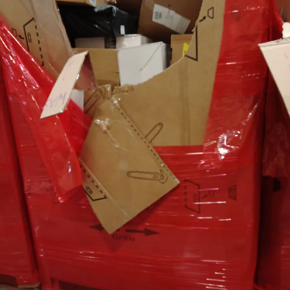 PALLET OF ASSORTED HOUSEHOLD GOODS AND PRODUCTS TO INCLUDE;TOILET SEAT, UTENSIL EQUIPMENT, PHOTO FRAME