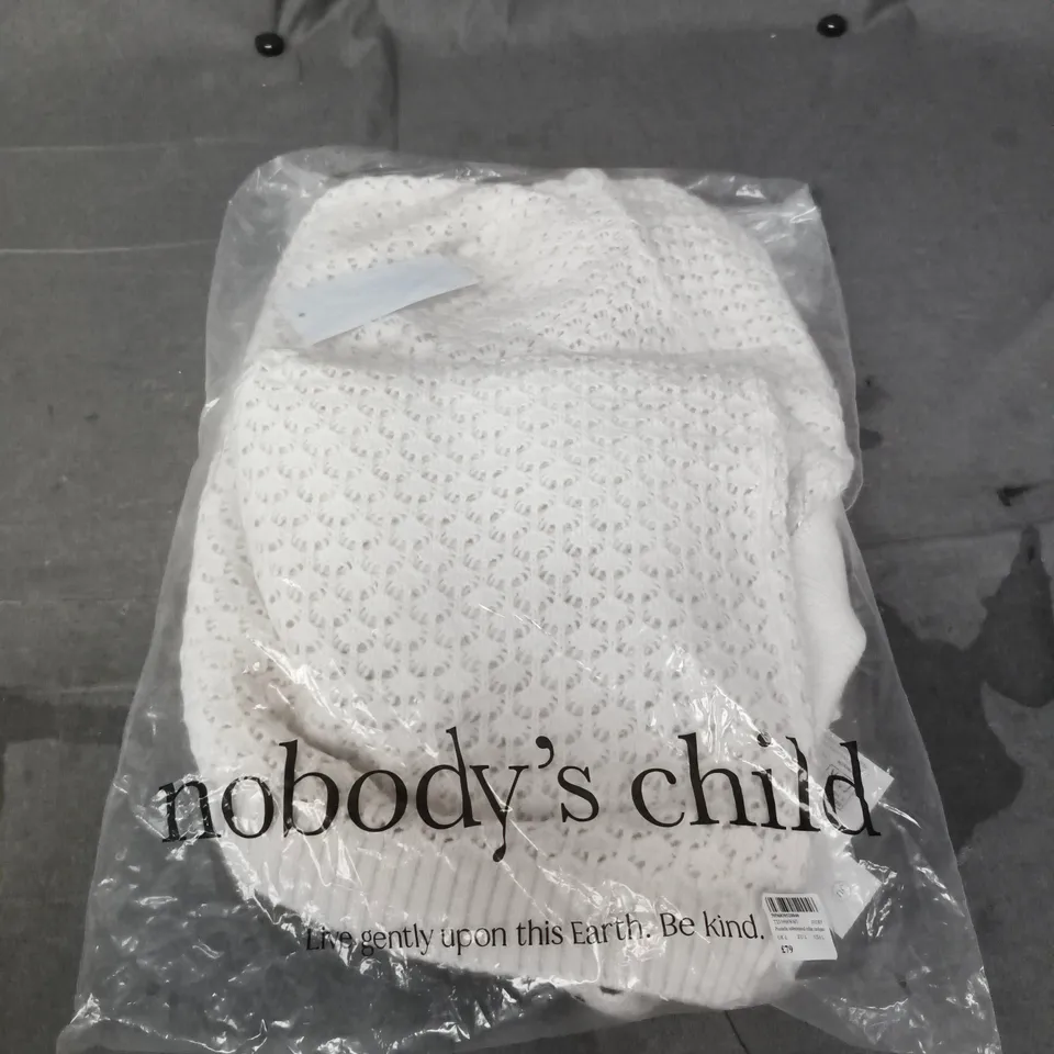 UK L NOBODY'S CHILD POINTELLE CARDIGAN – IVORY (KIDS)