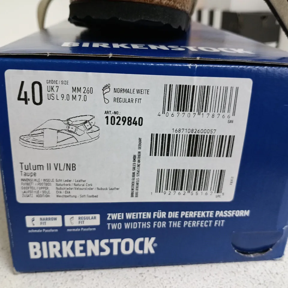 BIRKENSTOCK TULUM 2 VL/NB SIZE 7