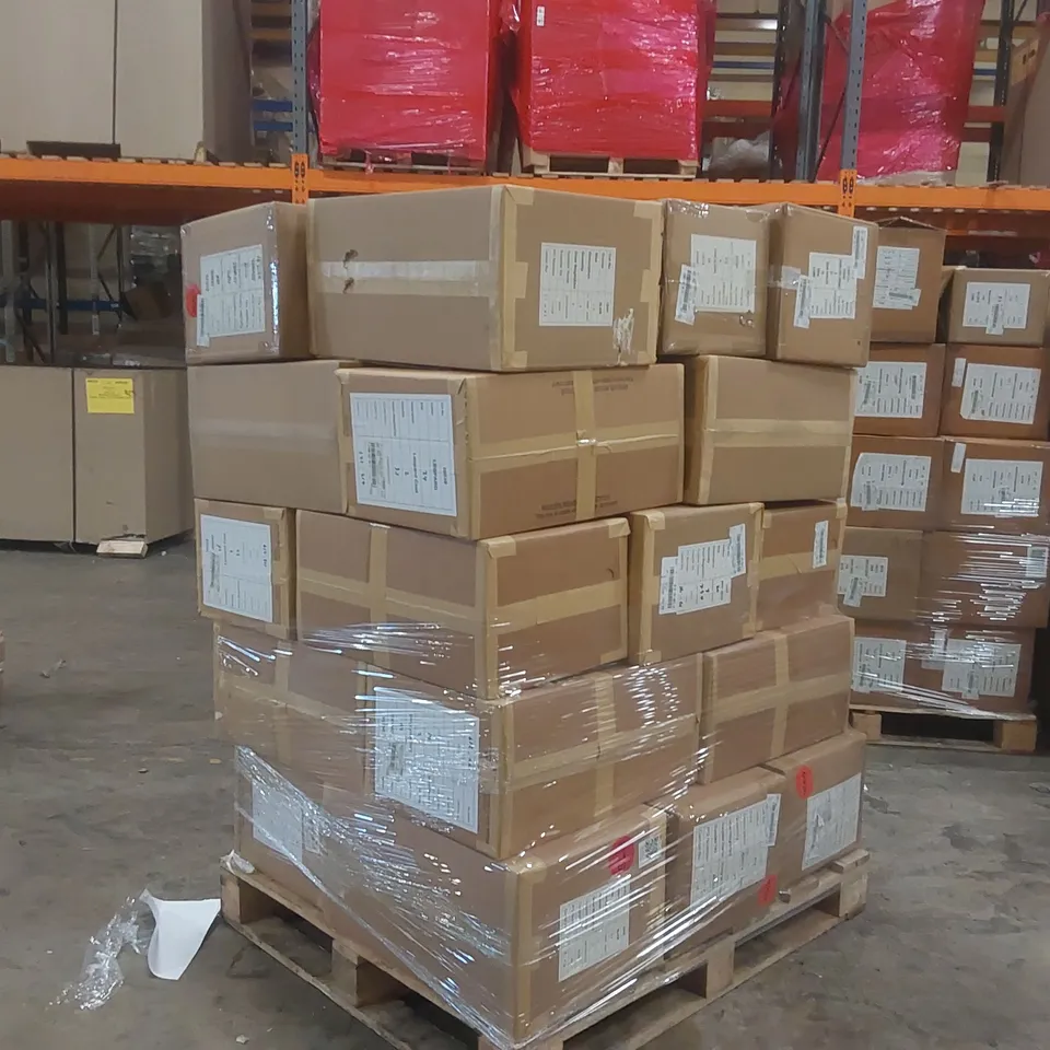 PALLET CONTAINING APPROXIMATELY 115x BRAND NEW ASSORTED DESIGNER CLOTHING ITEMS INCLUDING: SIMPLY BE SHOES AND JACKETS ECT