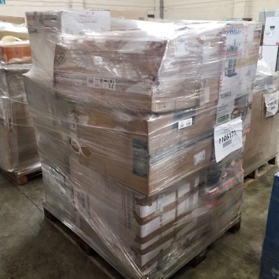 PALLET OF APPROXIMATELY 22 UNPROCESSED RAW RETURN HOUSEHOLD AND ELECTRICAL GOODS TO INCLUDE;