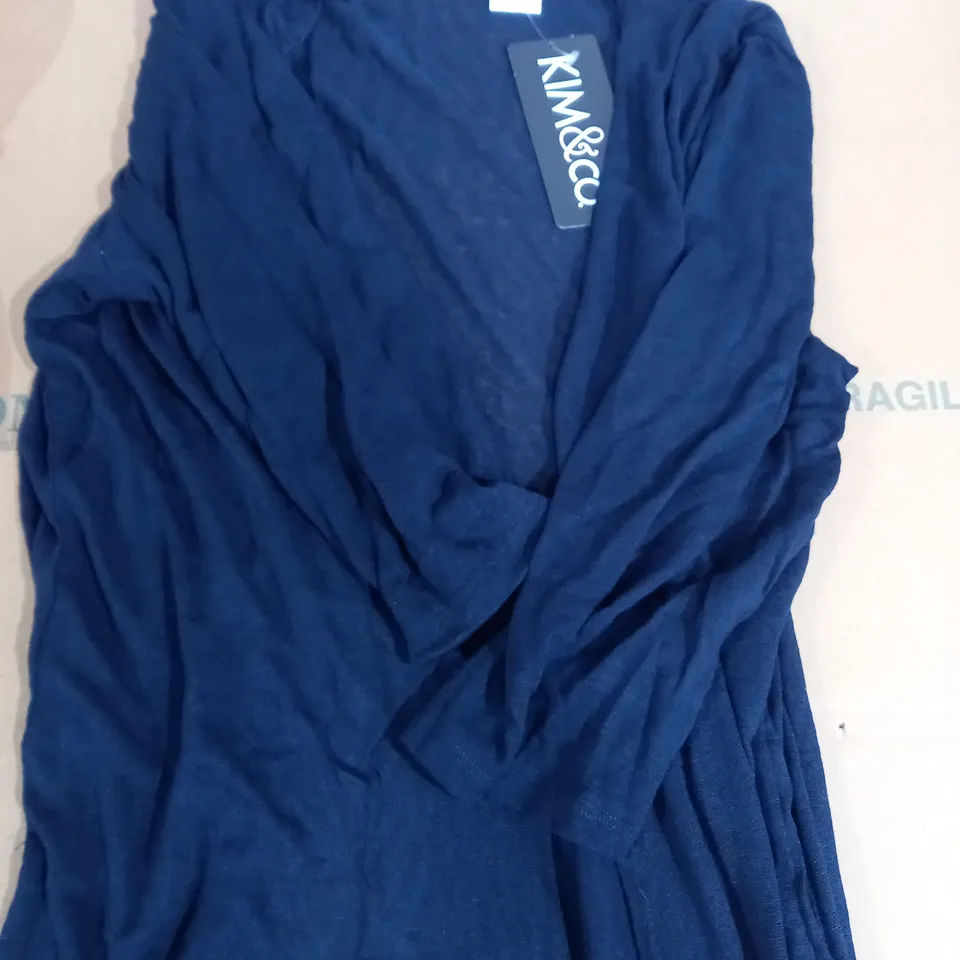 KIM AND CO NAVY CARDIGAN 2XL 