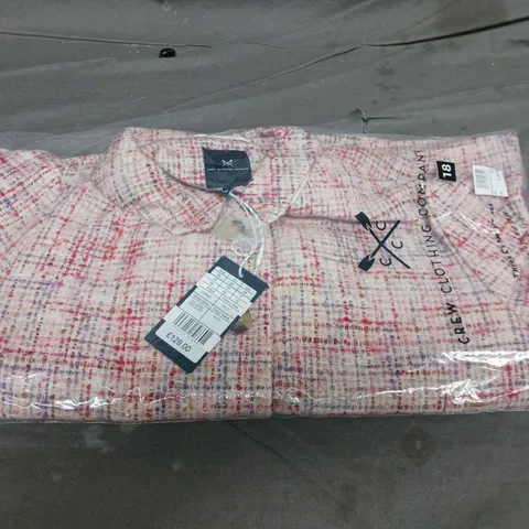 BAGGED CREW CLOTHING COMPANY COLLARED ITEM JACKET - SIZE 18