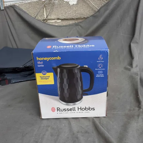 RUSSELL HOBBS HONEYCOMB BLACK KETTLE – BOXED