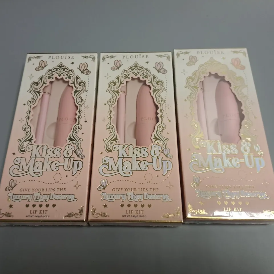 LOT OF 3 SEALED PLOUISE KISS AND MAKE UP LIP KITS