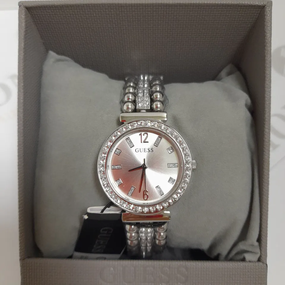 GUESS GALA SILVER TONE SILVER LADIES WATCH  RRP £149