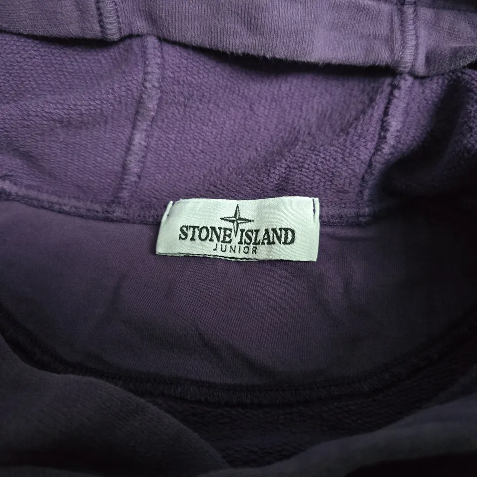 STONE ISLAND JUNIOR PURPLE KIDS HOODIE IN PURPLE - 12 / 156