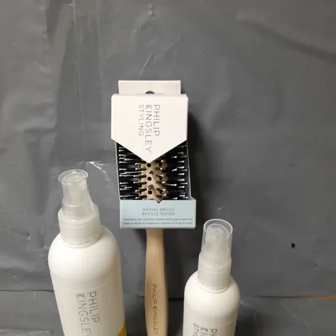 PHILIP KINGSLEY HAIR CARE GIFT SET TO INCLUDE HAIR BRUSH, MAXIMISER SPRAY AND A PRIMER SPRAY