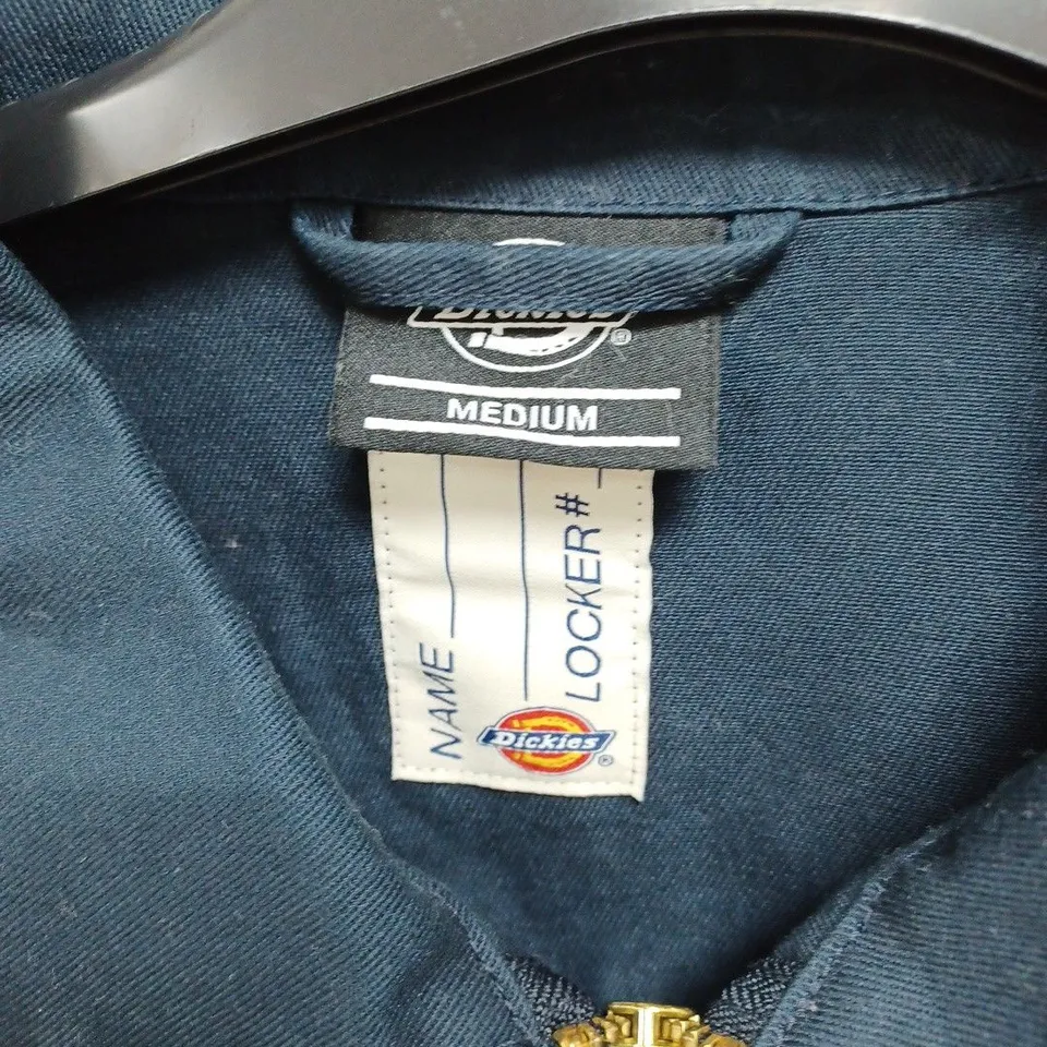DICKIES NAVY LOGO ZIP UP JACKET- MEDIUM