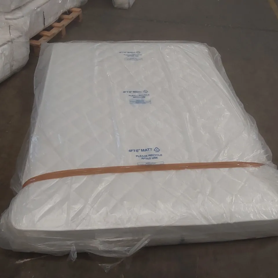 QUALITY BAGGED DOUBLE 135cm AIRSPRUNG LUXURY QUILTED MEDIUM MATTRESS