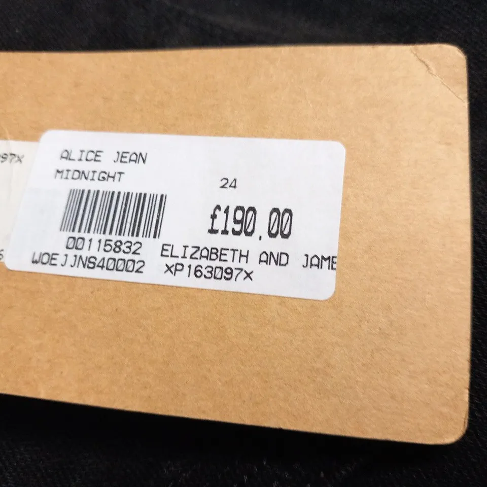 TEXTILE ELIZABETH AND JAMES ALICE MIDNIGHT JEANS SIZE 24