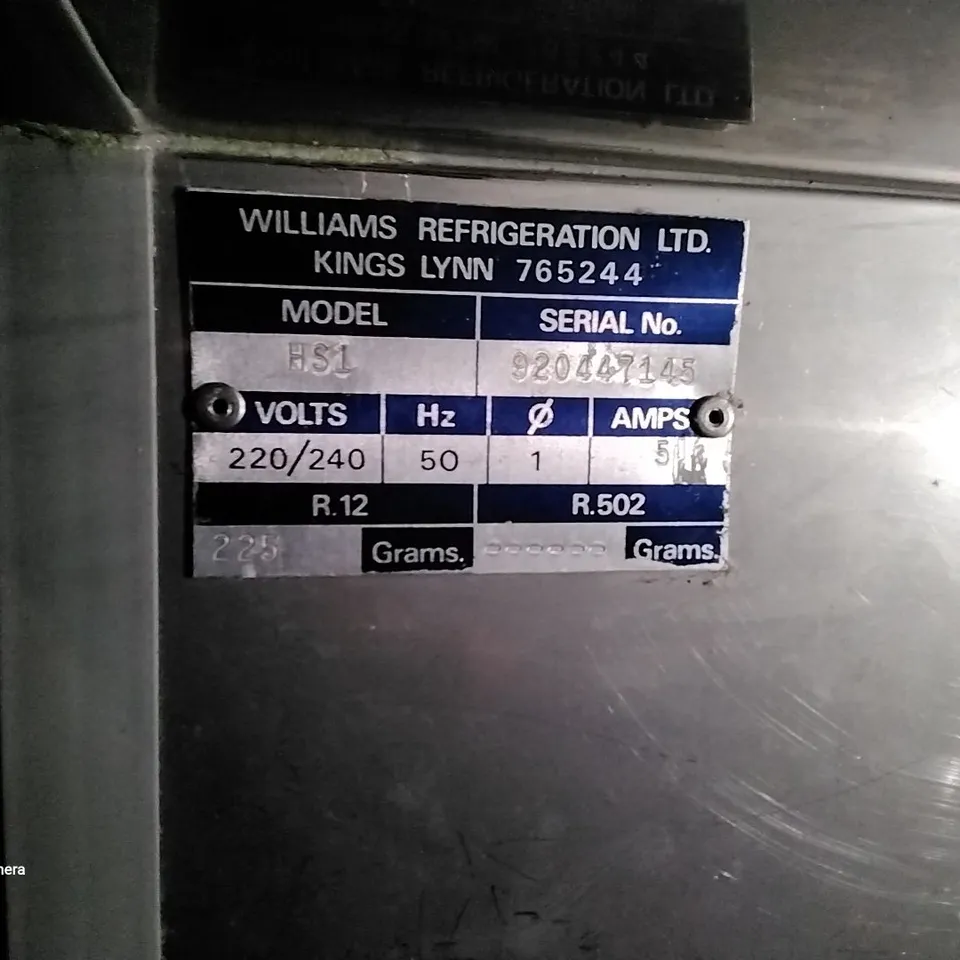 WILLIAMS HS1 TALL REFRIGERATOR 