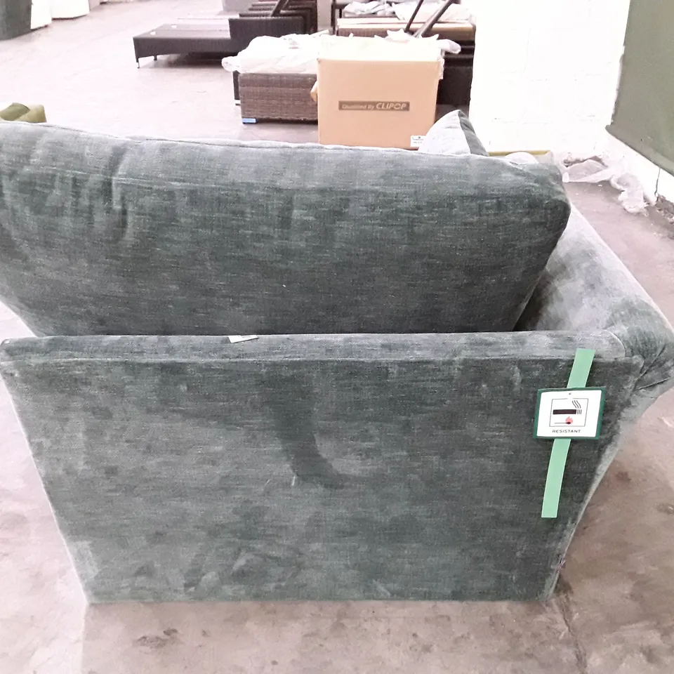QUALITY DESIGNER SOFA RHF CHAISE SECTION - SEAFOAM FABRIC