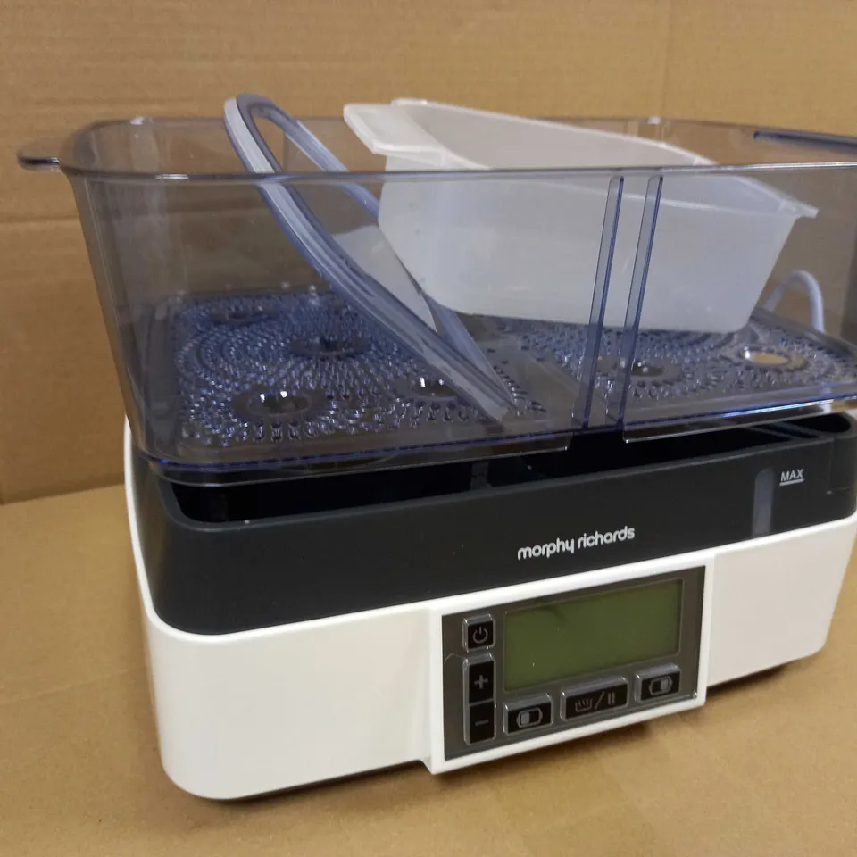 MORPHY RICHARDS INTELLISTEAM COMPACT FOOD STEAMER