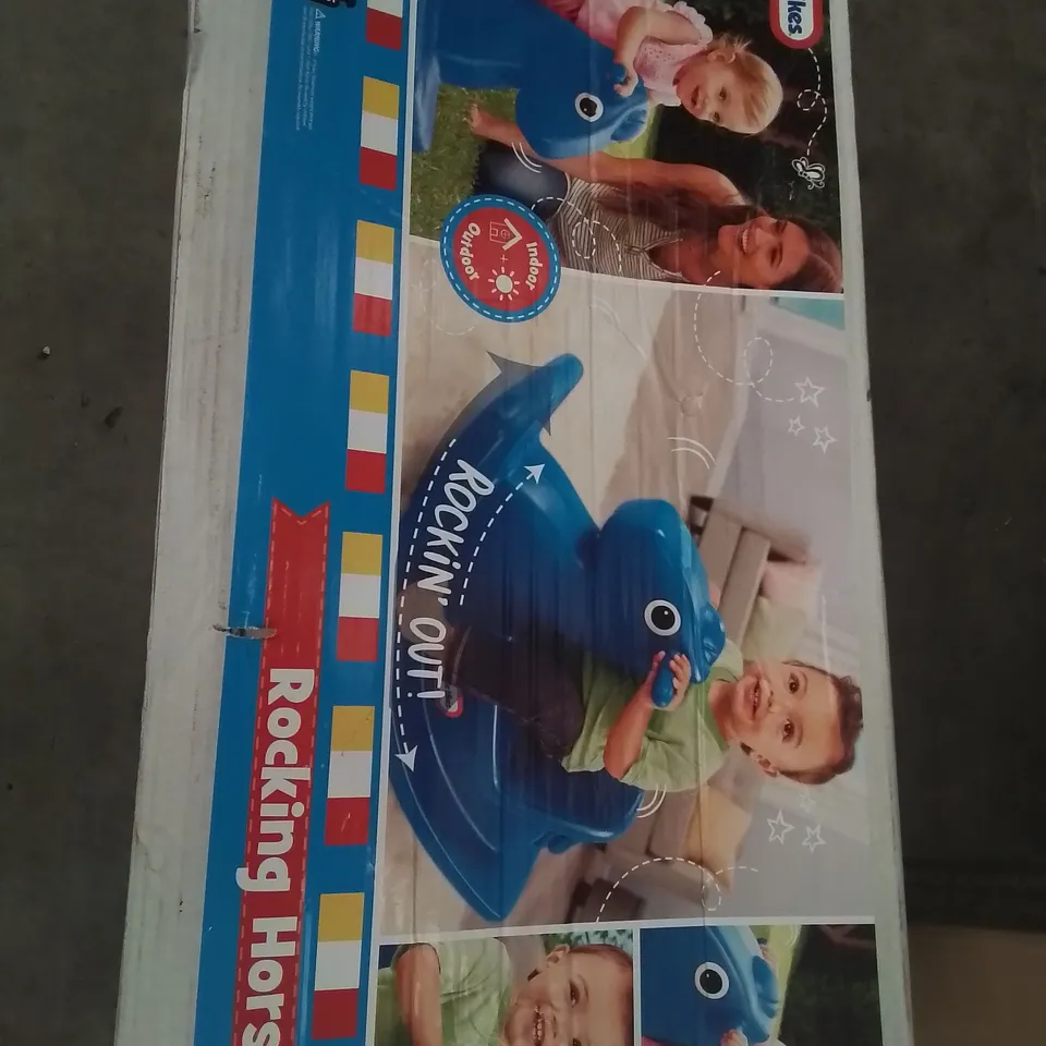 BOXED LITTLE TIKES ROCKING HORSE - BLUE RRP £33