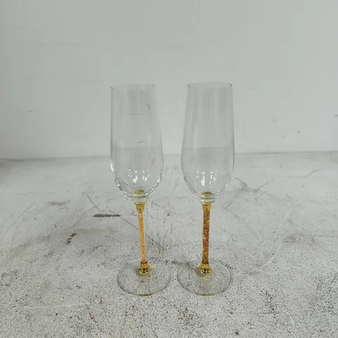 CRYSTAL GLASSES SET OF 2 BOXED