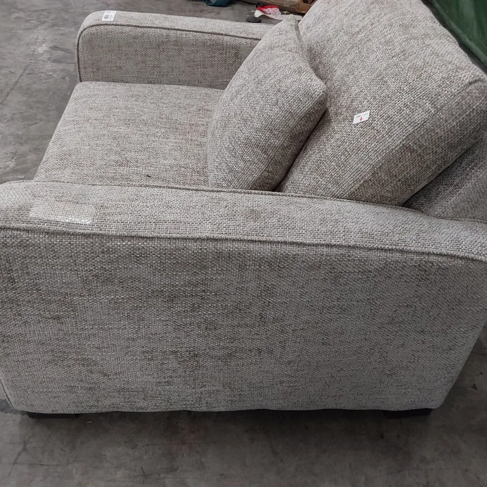 QUALITY BRITISH DESIGNER LOUNGE Co. SNUGGLER CHAIR GREY FABRIC 