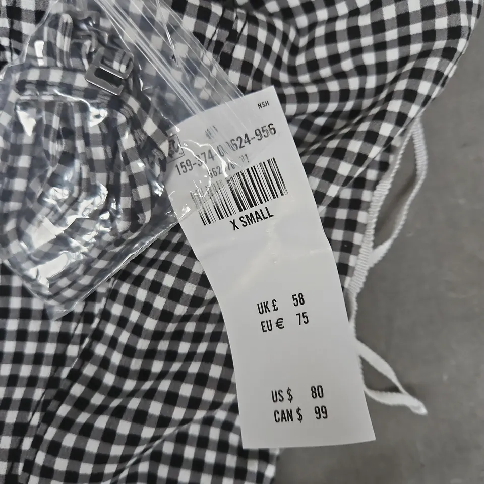 ABERCROMBIE & FITCH GINGHAM CHECK DRESS, WOMEN'S, SIZE X-SMALL