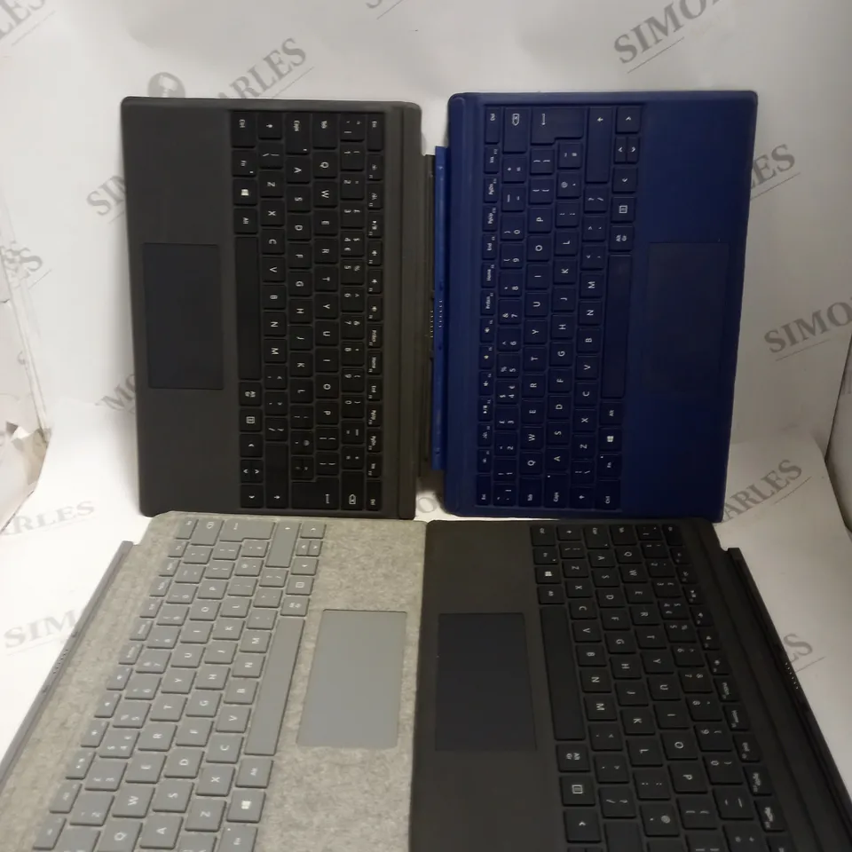 BOX OF APPROX 10 ASSORTED MICROSOFT SURFACE KEYBOARD ATTACHMENT. 