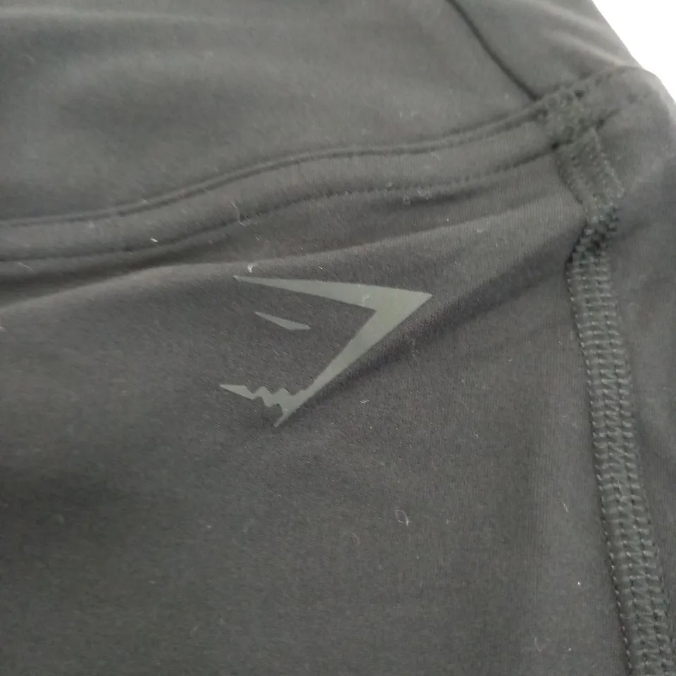 GYMSHARK CROSSOVER FLARED LEGGINGS - TALL - BLACK - SMALL