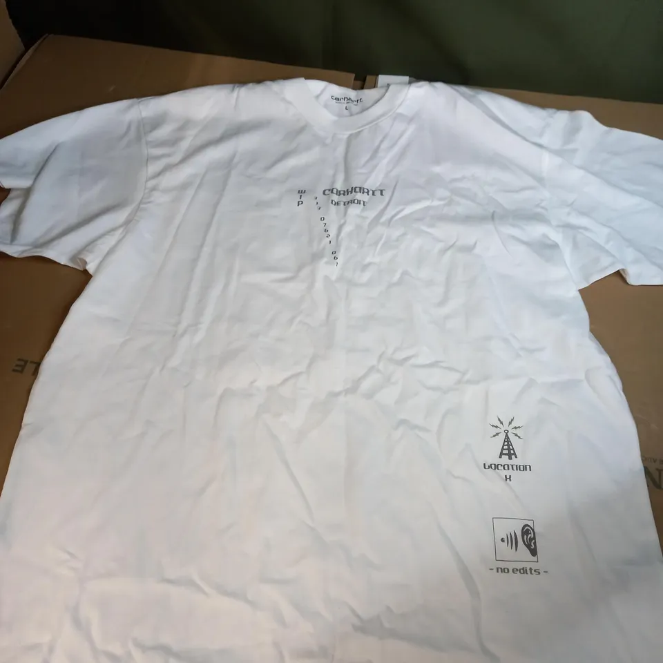 CARHARTT WHITE T-SHIRT - SIZE L