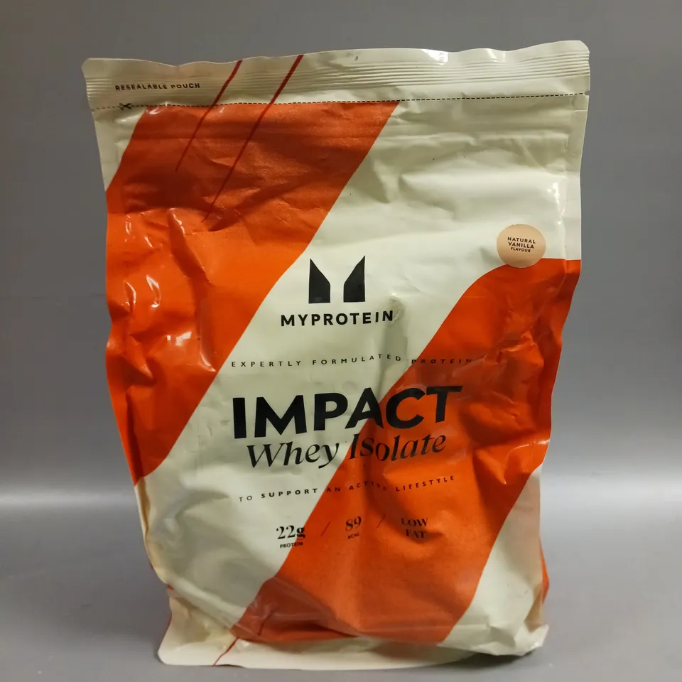 SEALED MYPROTEIN IMPACT WHEY ISOLATE - NATURAL VANILLA 2.5KG