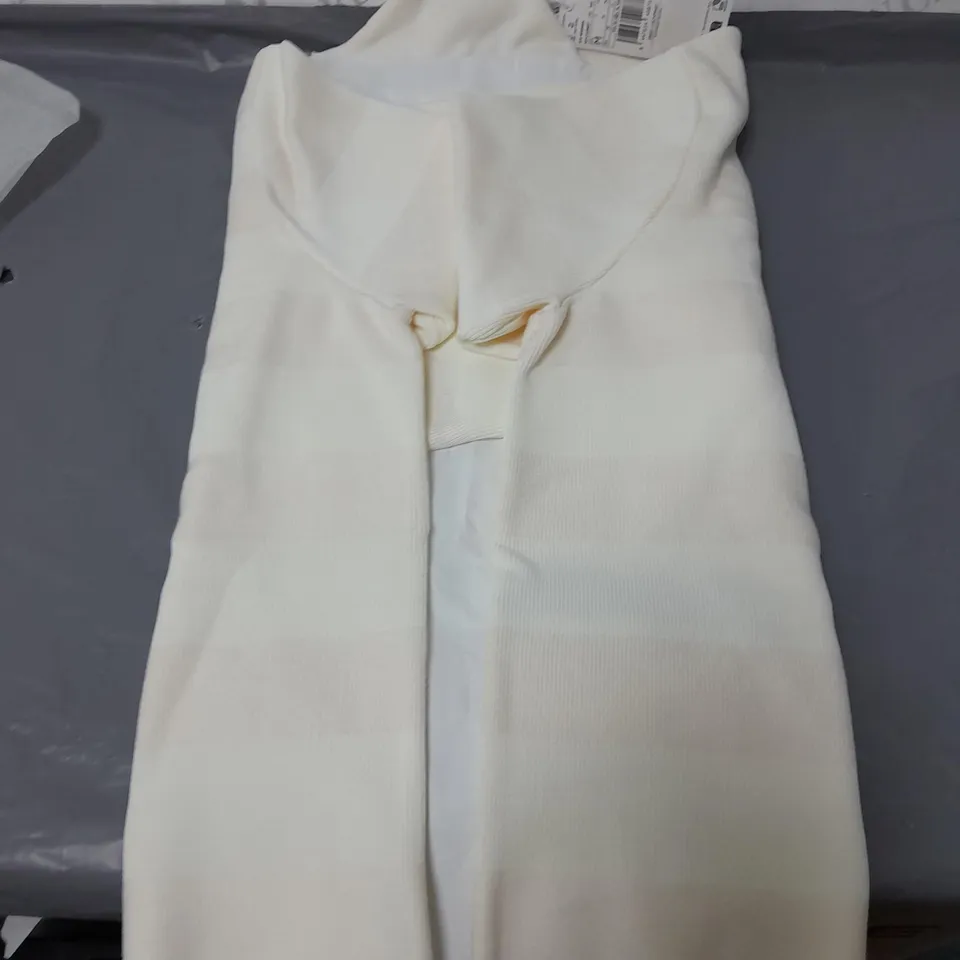 MANGO LADIES LONG SLEEVED CREAM STRIPED JUMPER SIZE M