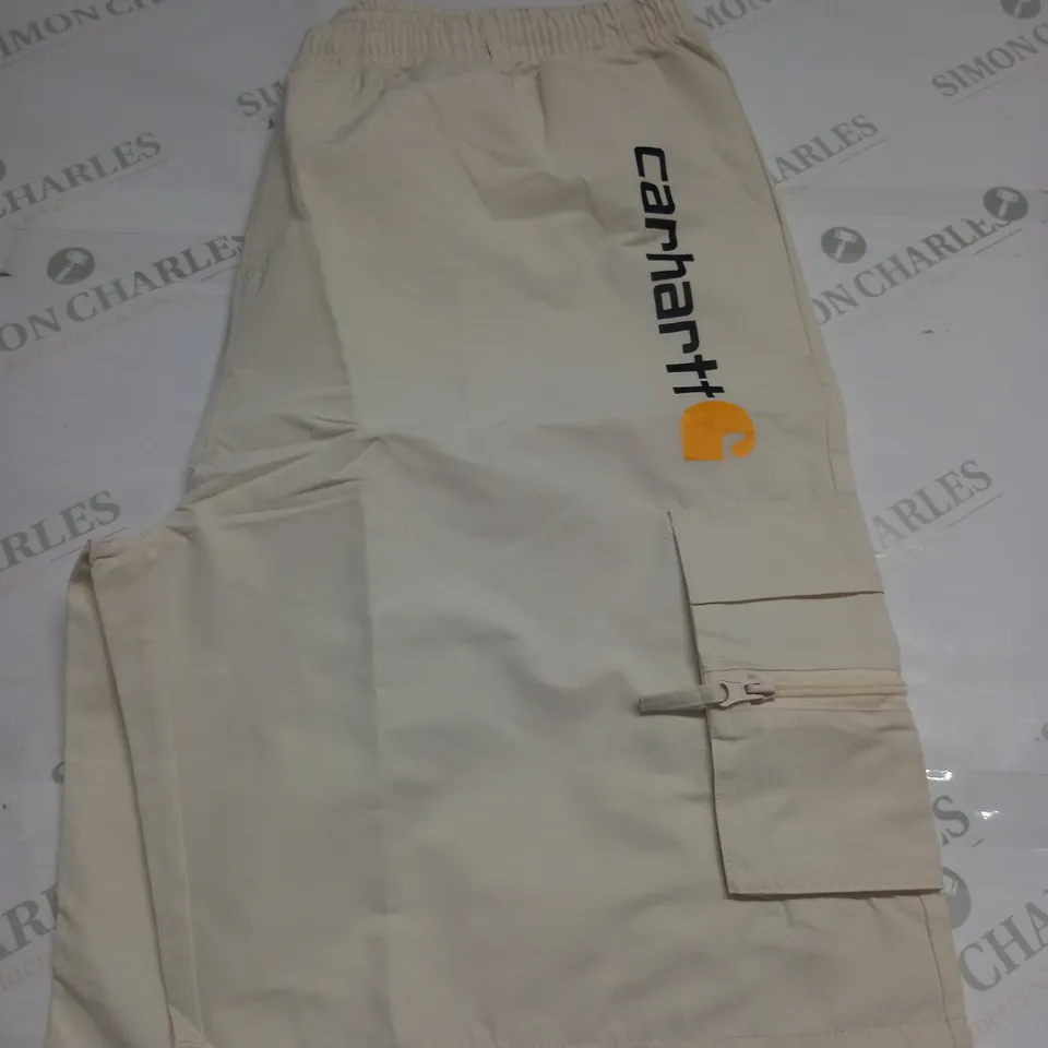 MENS CREAM CARHARTT SHORTS SIZE 3XL