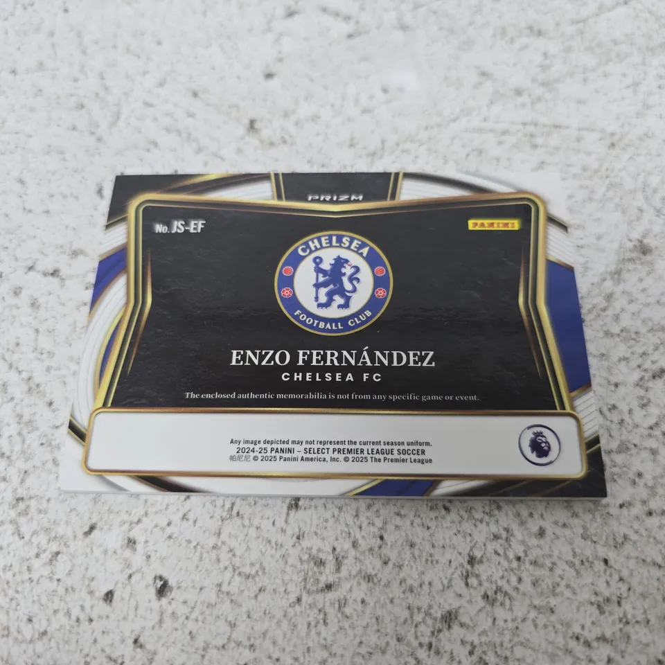 PANINI SELECT PREMIER LEAGUE MEMORABILIA CARD – ENZO FERNÁNDEZ - CHELSEA FC