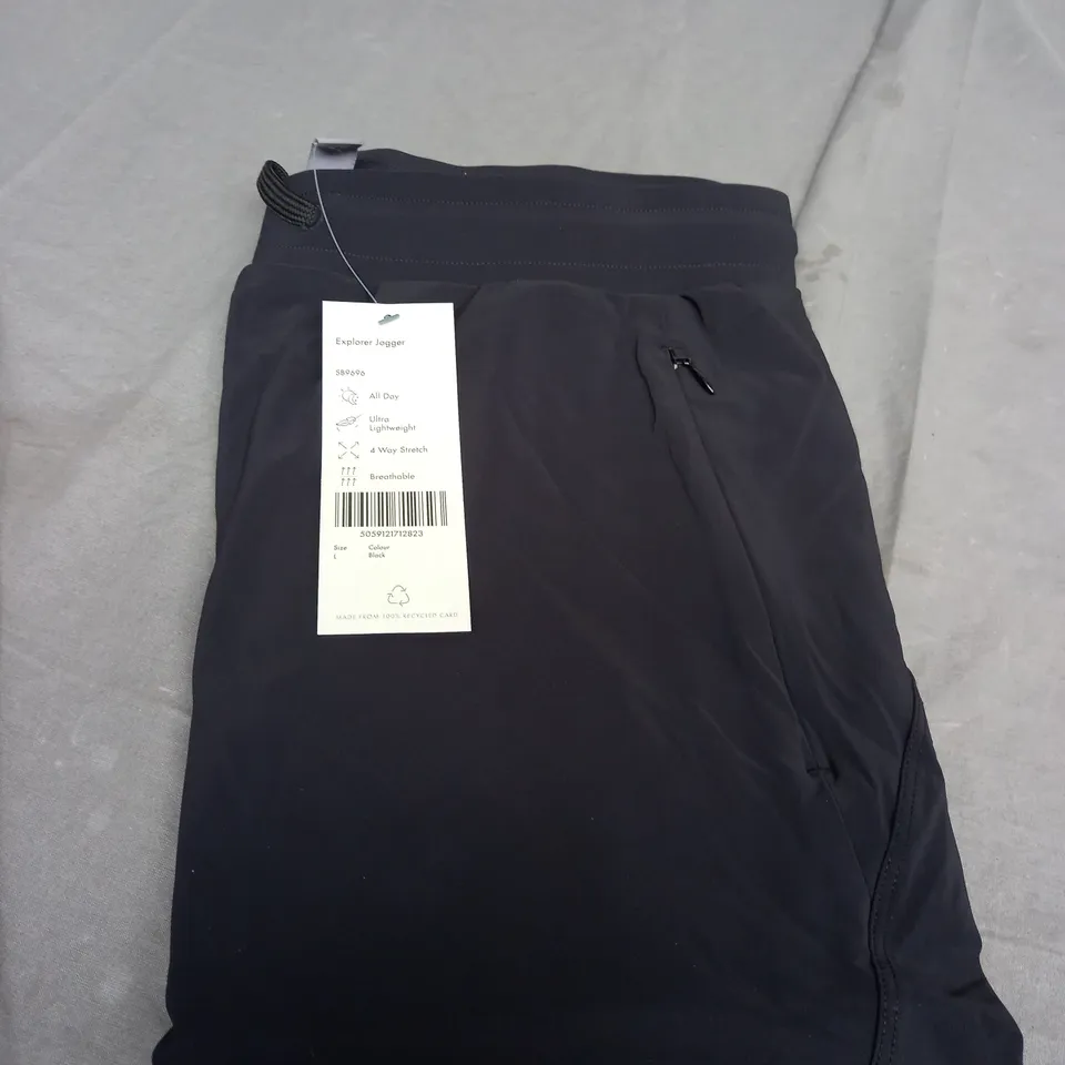 SWEATY BETTY EXPLORER JOGGER IN BLACK - LARGE