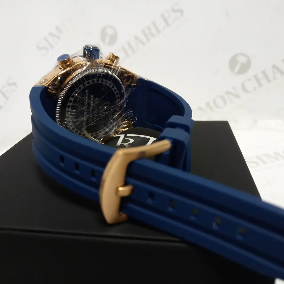 RUCKSTUHL CHRONOGRAPH STYLE RUBBER STRAP WATCH