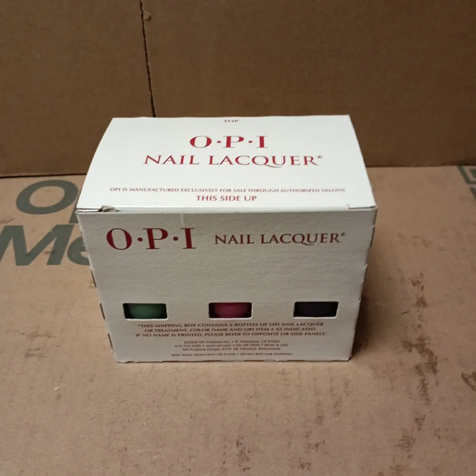 OPI NAIL LACQUER SIX-BOTTLE MINI SET - ASSORTED COLOURS
