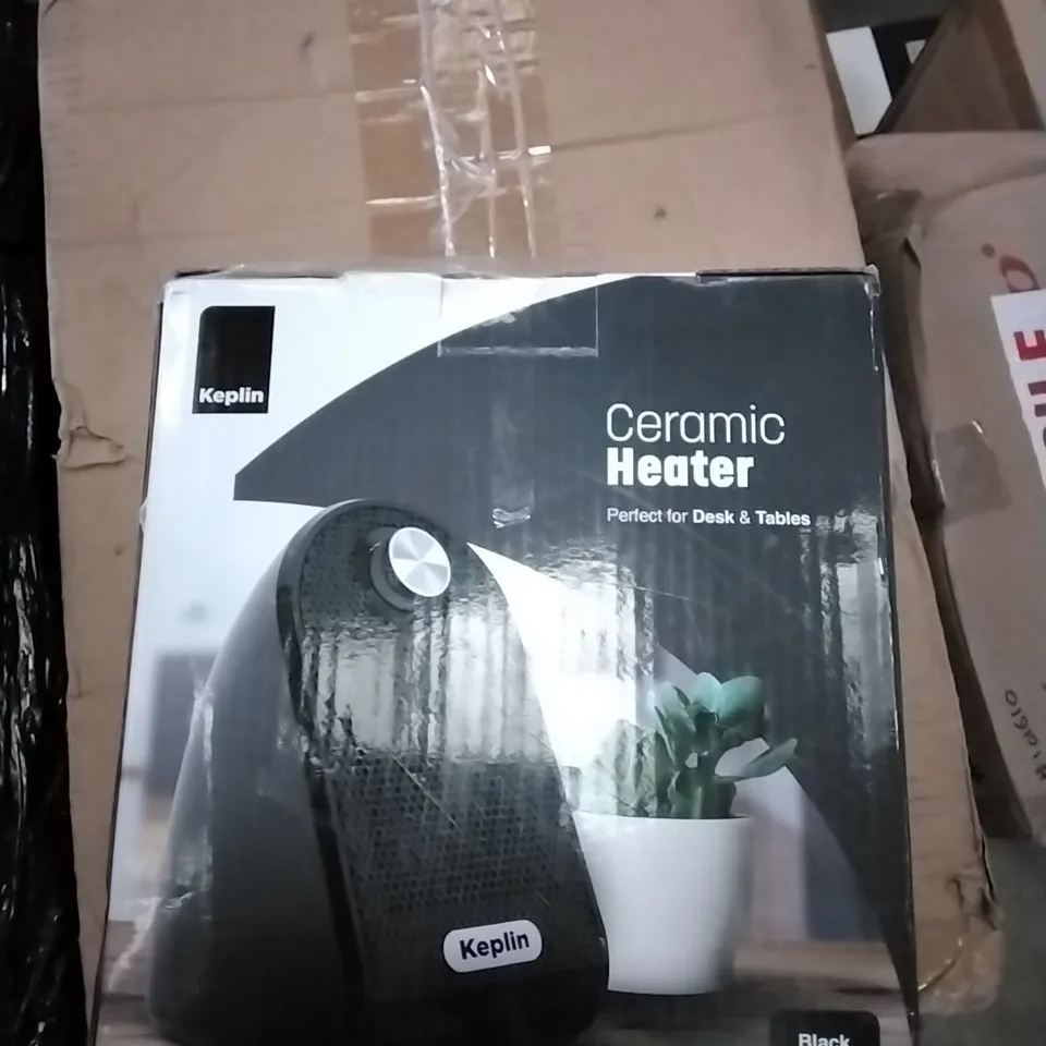 BOXED KEPLIN CERAMIC HEATER - BLACK