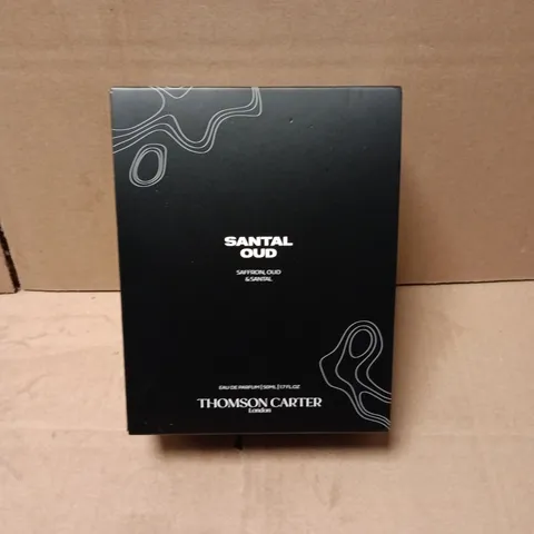 BOXED THOMAS CARTER SANTAL OUD SAFFRON, OUD AND SANTAL 50ML EAU DE PARFUM
