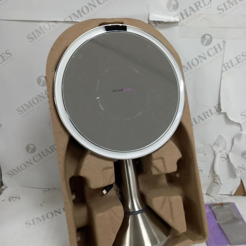 BOXED SIMPLEHUMAN 20CM SENSOR MIRROR WITH TOUCH-CONTROL BRIGHTNESS