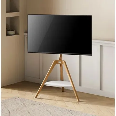 BOXED TRIPOD LIGHT TV STAND WITH SHELF
