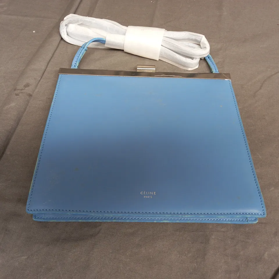 CELINE PARIS IN LIGHT BLUE CLUTCH BAG