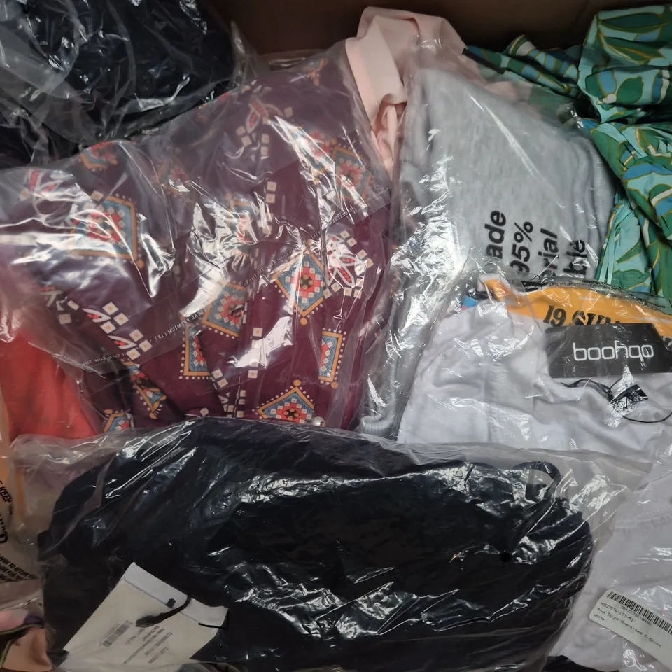 APPROXIMATELY 25 ASSORTED CLOTHING AND FASHION PRODUCTS IN VARIOUS STYLES AND SIZES - COLLECTION ONLY