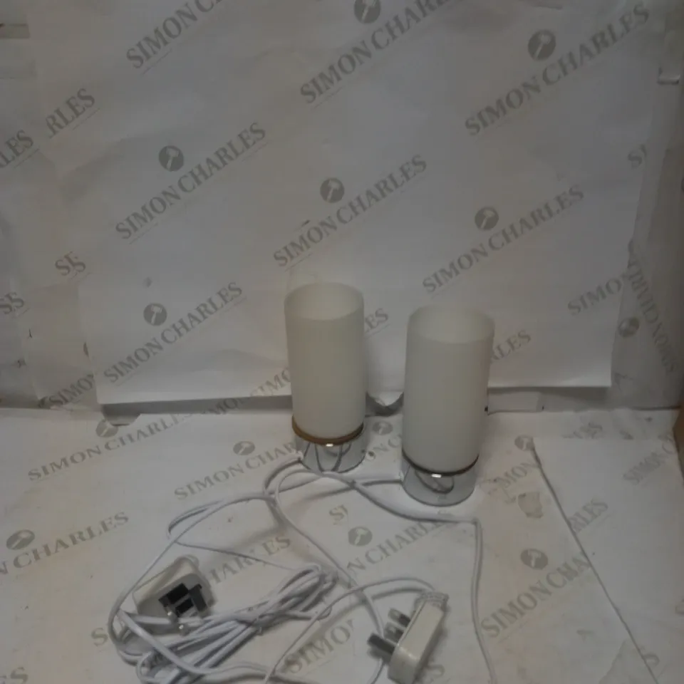 JOHN LEWIS ANYDAY CARA TOUCH LAMP SET OF 2 