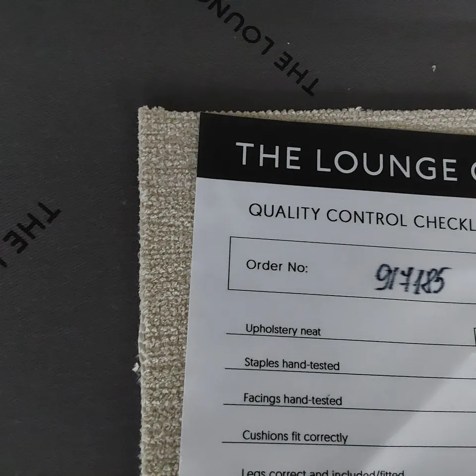 QUALITY BRITISH DESIGNER LOUNGE Co. TWO SEARER SOFA NATURAL FABRIC 