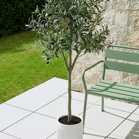 183CM FAUX OLIVE POTTED TREE - OUTDOOR/INDOOR