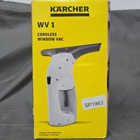 BOXED KARCHER WV1 CORDLESS WINDOW VAC