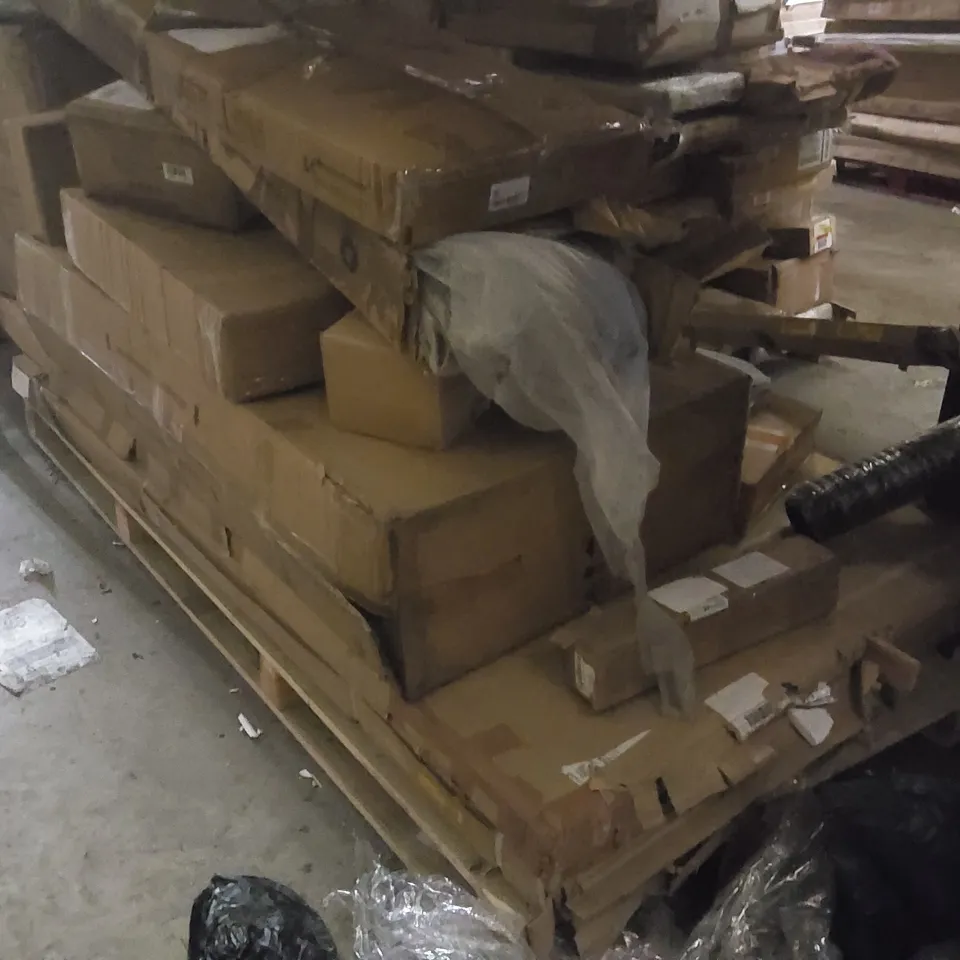 PALLET CONTAINING A LARGE QUANTITY OF ASSORTED FURNITURE PARTS ECT