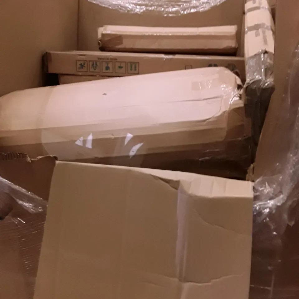 PALLET OF ASSORTED PRODUCTS TO INCLUDE; NESTING COFFEE TABLE- HAILON LUXURY STORAGE BOX - METAL TOWEL RACK ECT